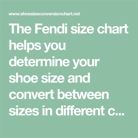 fendi heels size chart|how wide are Fendi shoes.